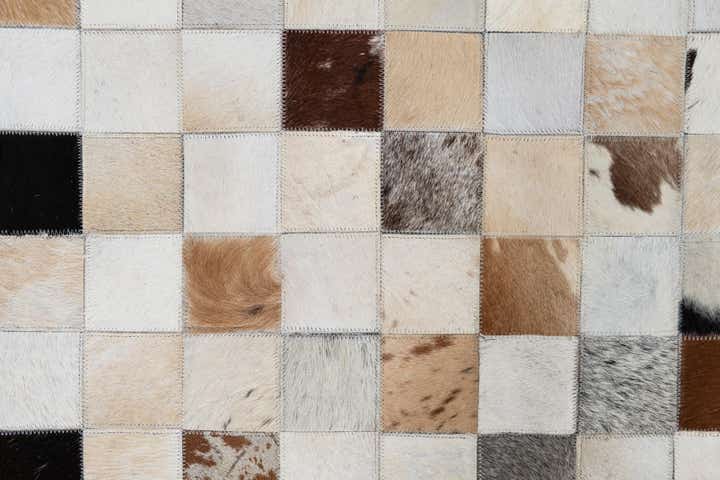 8' x 10' Cowhide Leather Rug