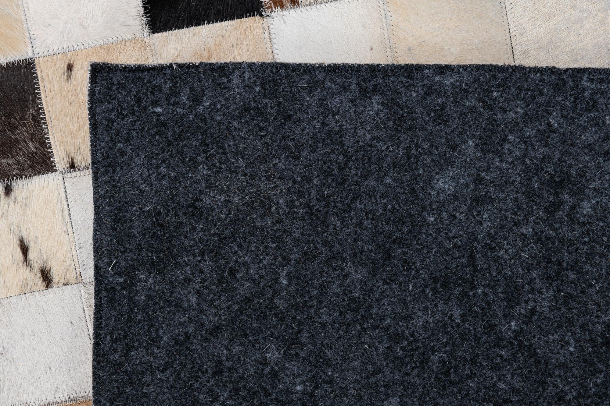 8' x 10' Cowhide Leather Rug