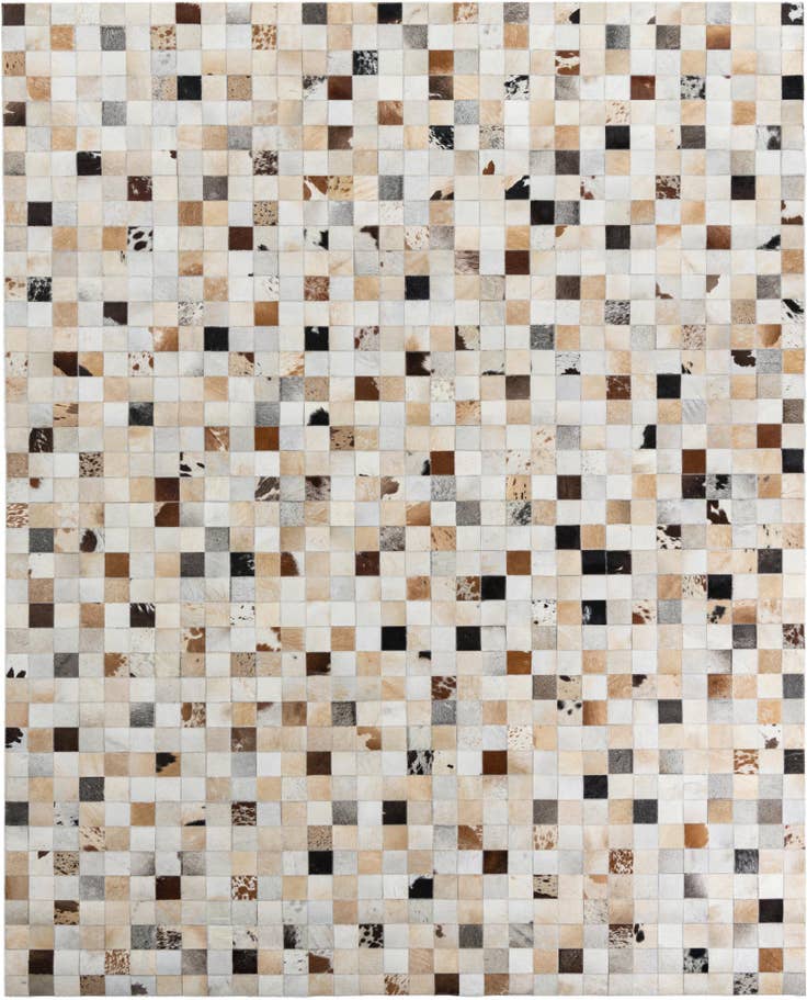 Detail image of 8' x 10' Cowhide Leather Rug