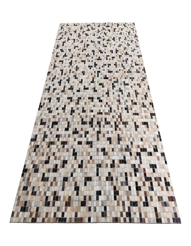 Detail image of 8' 1 x 9' 10 Cowhide Leather Rug