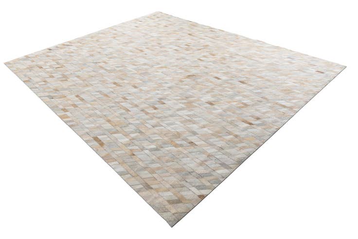 Detail image of 8' x 9' 9 Cowhide Leather Rug
