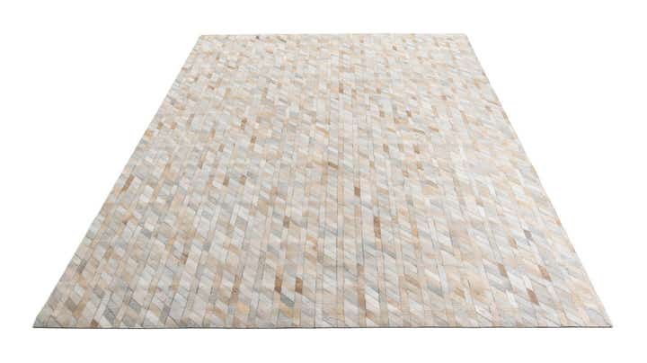 8' x 9' 9 Cowhide Leather Rug