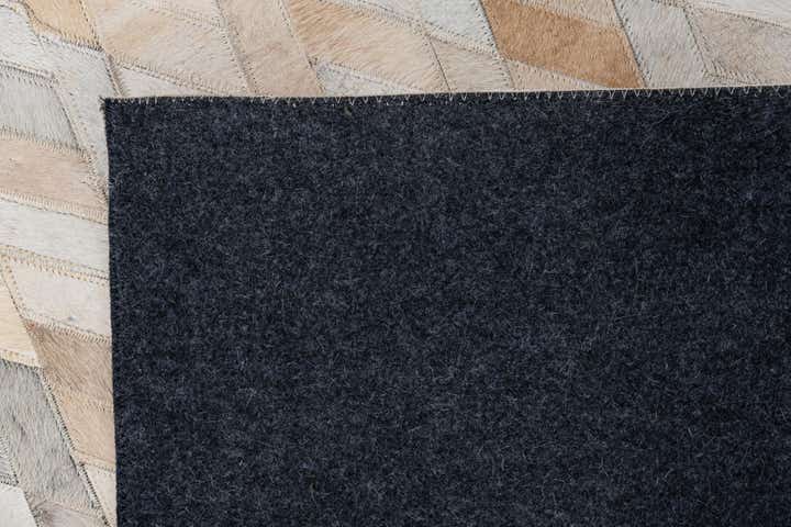8' x 9' 9 Cowhide Leather Rug