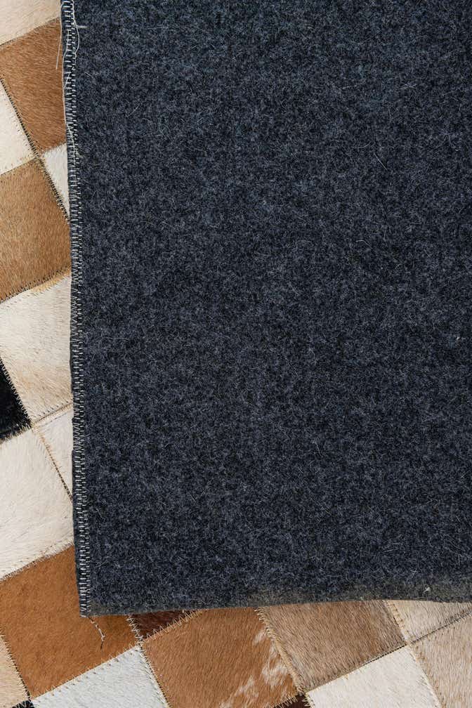 8' x 9' 10 Cowhide Leather Rug