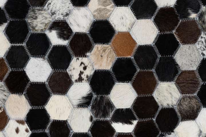 8' x 10' Cowhide Leather Rug