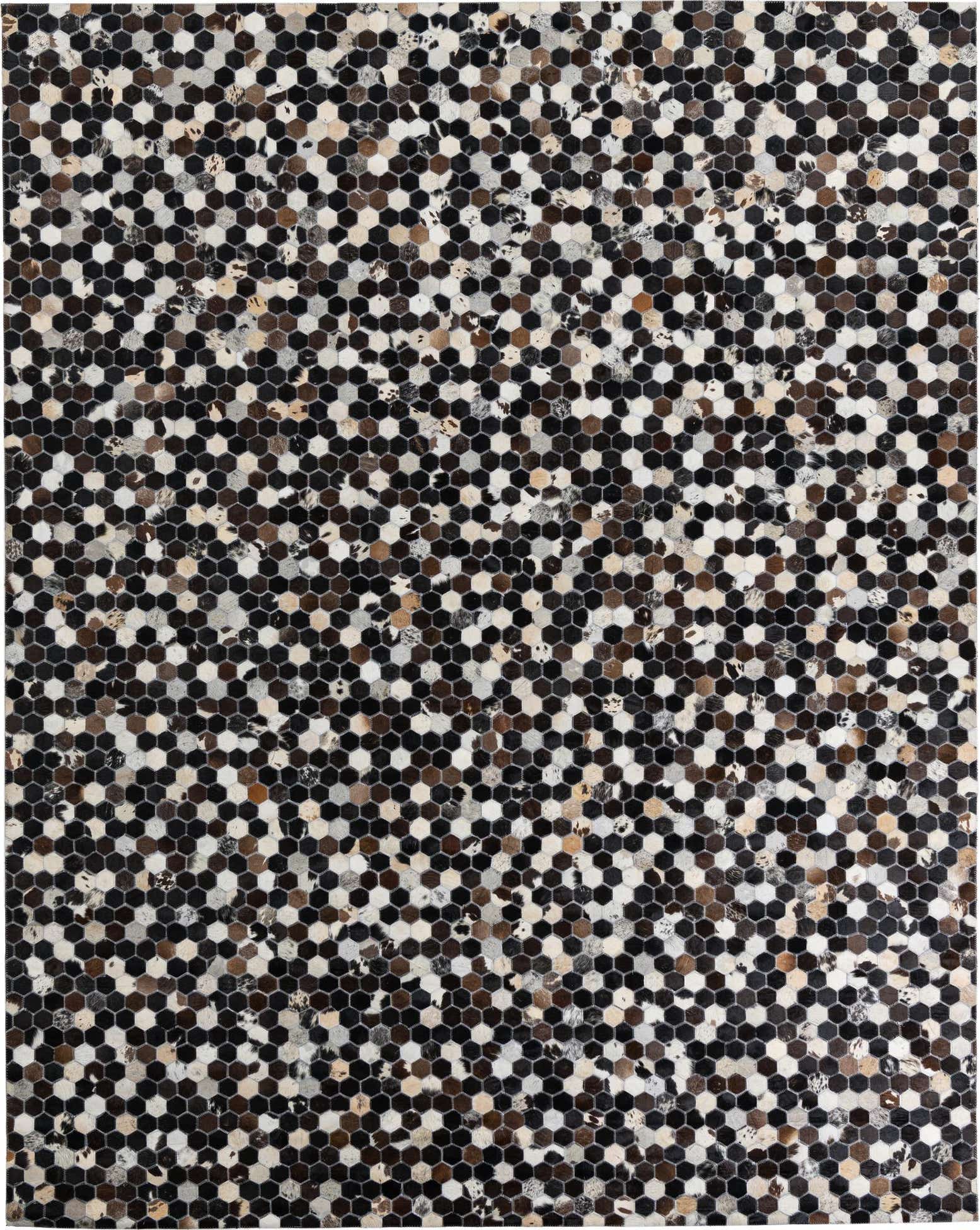 8' x 10' Cowhide Leather Rug