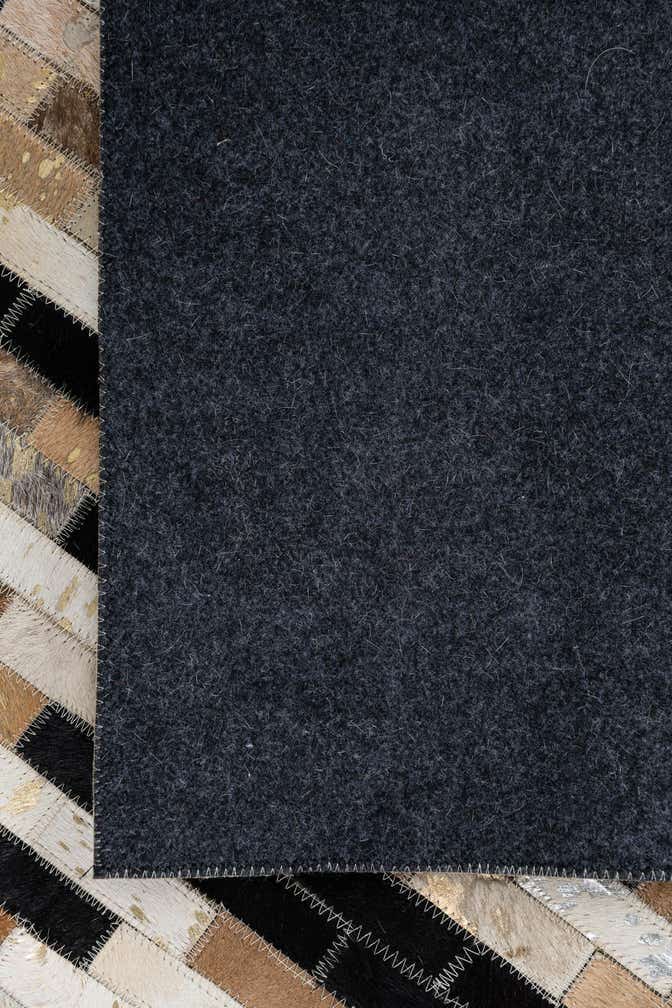 8' 1 x 9' 10 Cowhide Leather Rug