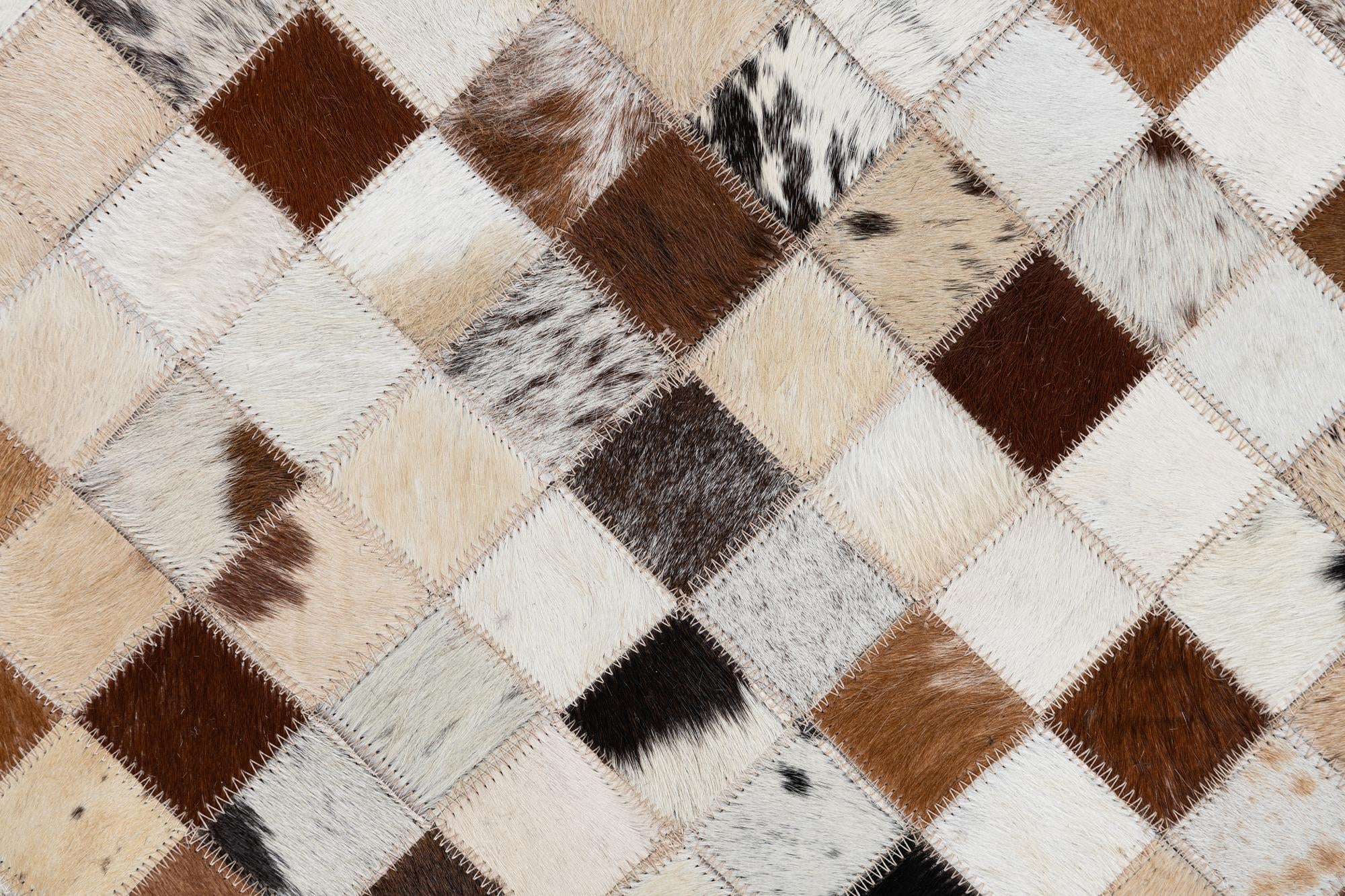 8' x 10' Cowhide Leather Rug
