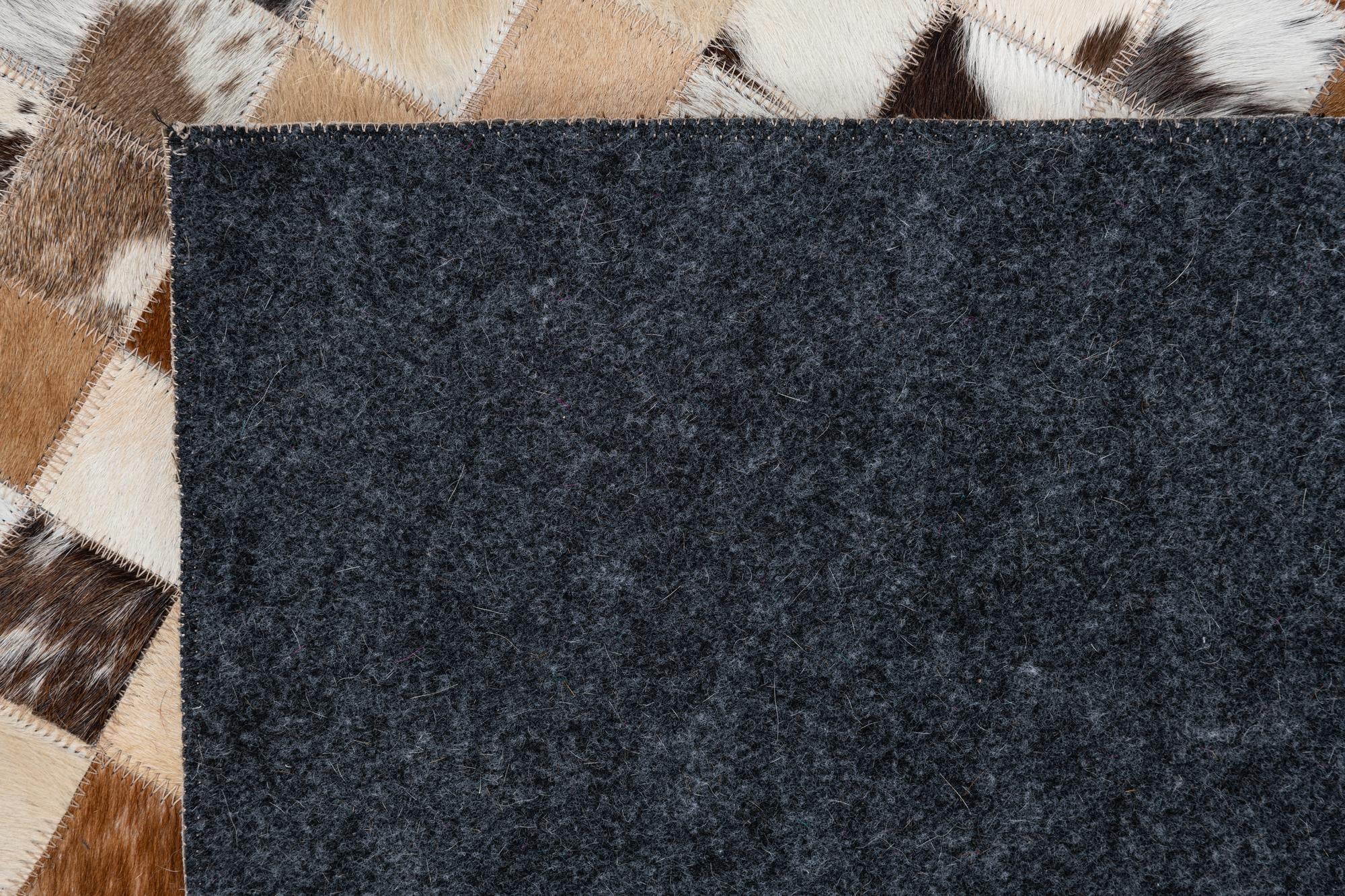 8' x 10' Cowhide Leather Rug