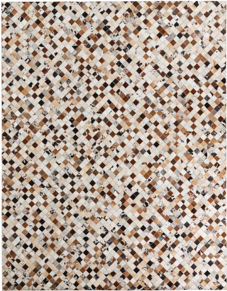 Detail image of 8' x 10' Cowhide Leather Rug