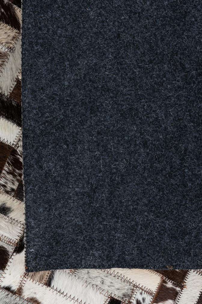 8' 1 x 9' 10 Cowhide Leather Rug