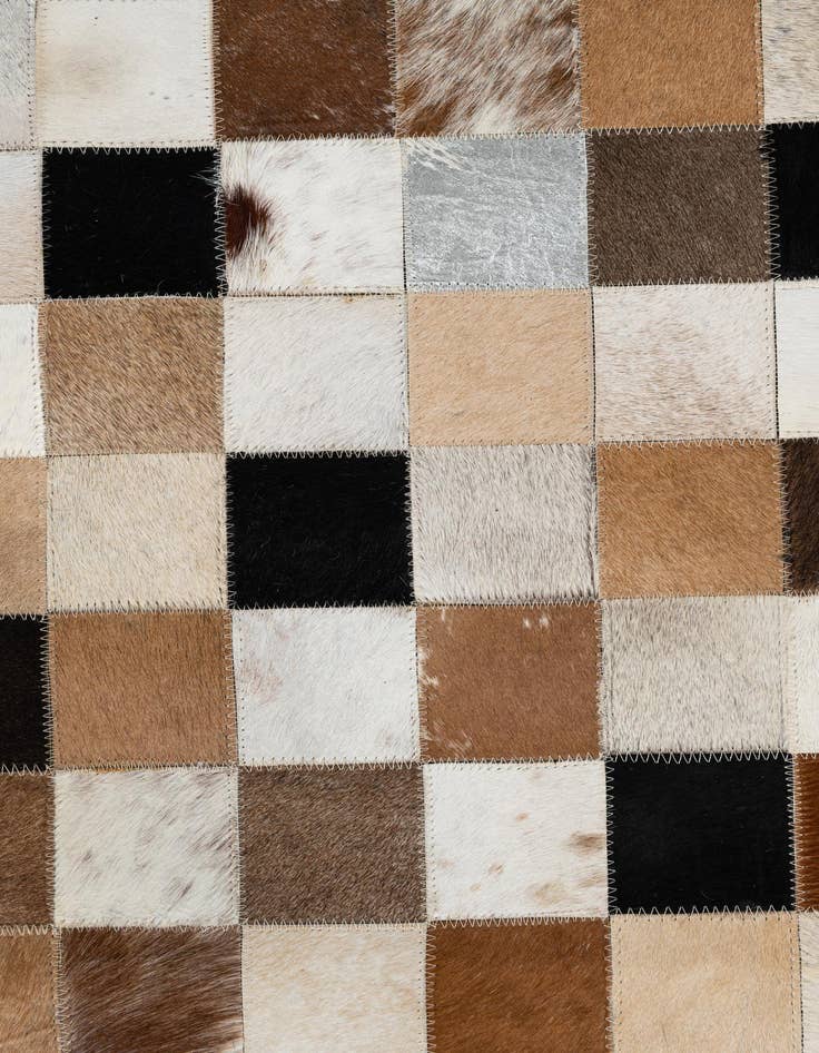Detail image of 8' x 10' Cowhide Leather Rug