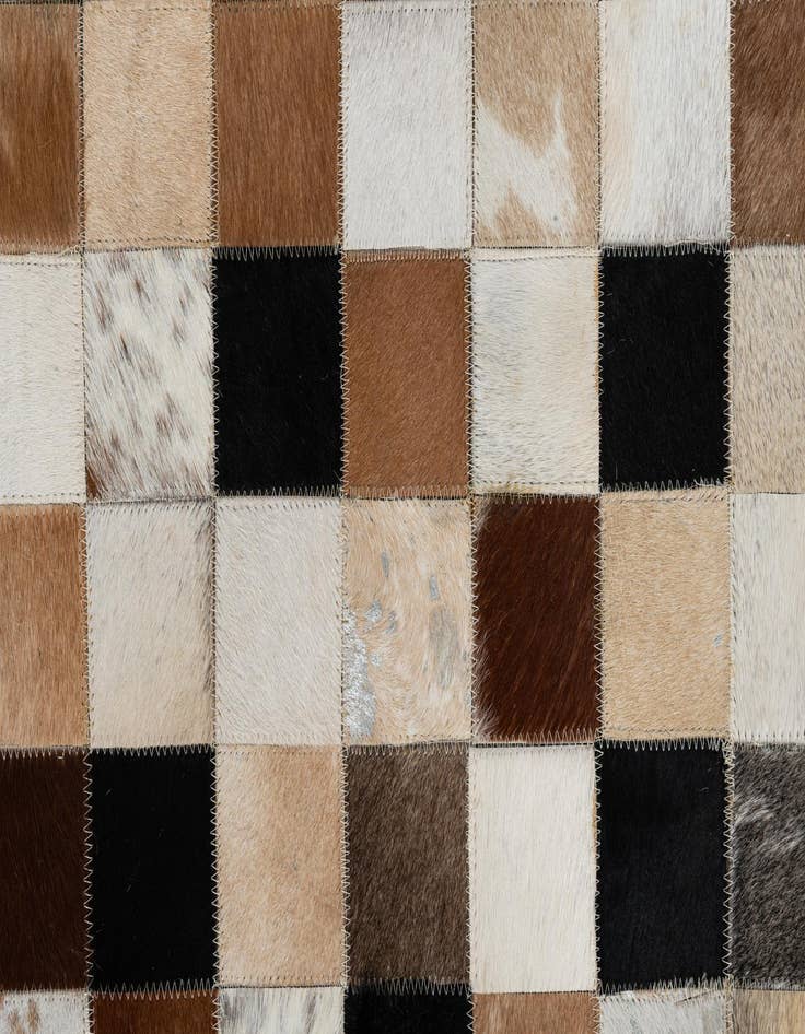 Detail image of 8' x 10' Cowhide Leather Rug