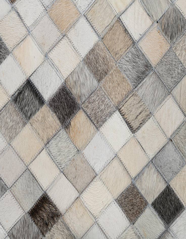 Detail image of 8' x 9' 10 Cowhide Leather Rug