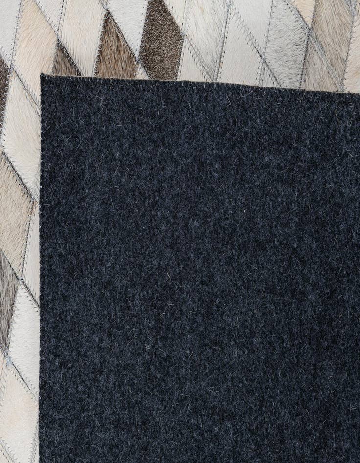 Detail image of 8' x 9' 10 Cowhide Leather Rug