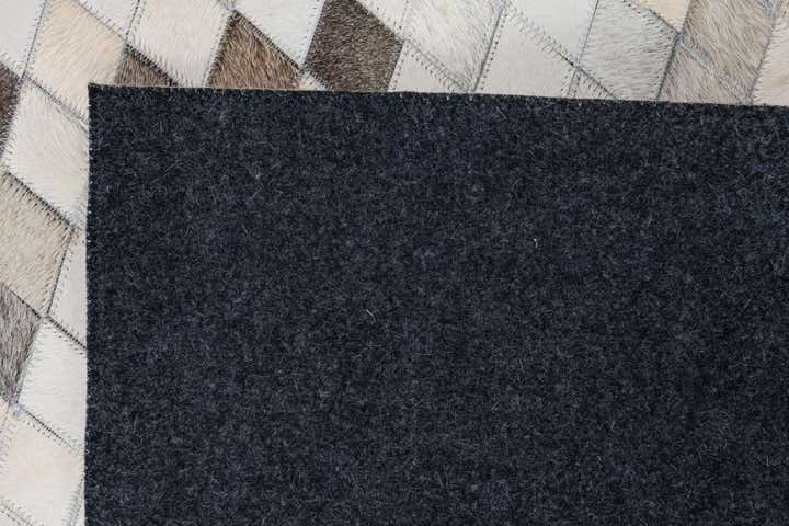 8' x 9' 10 Cowhide Leather Rug