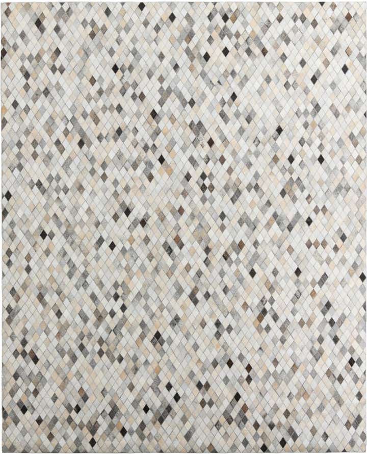 8' x 9' 10 Cowhide Leather Rug