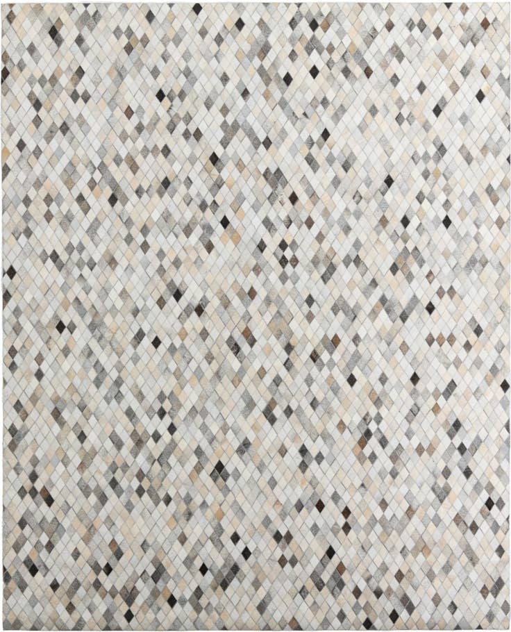 Detail image of 8' x 9' 10 Cowhide Leather Rug