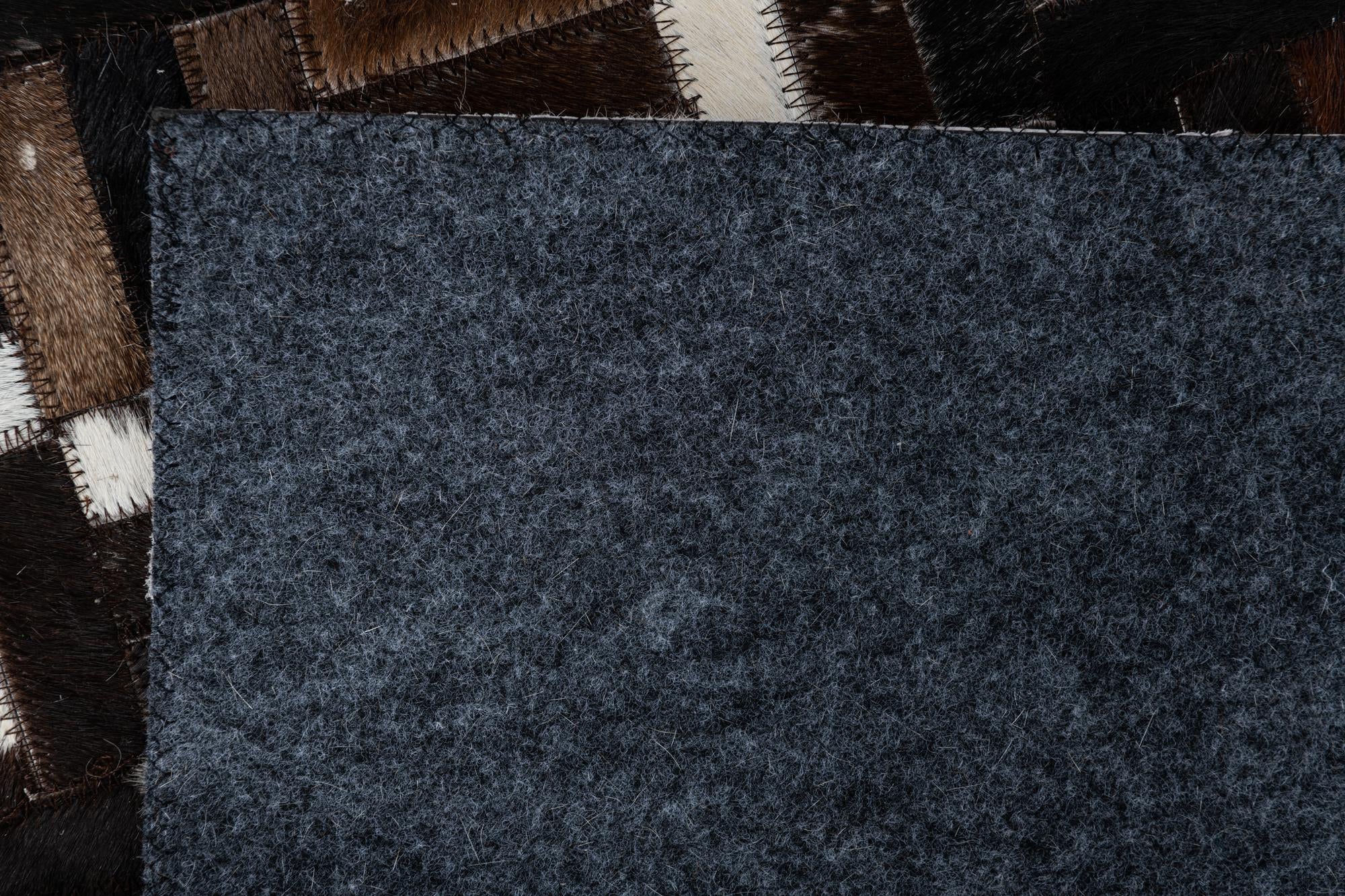 2' x 3' Cowhide Leather Rug