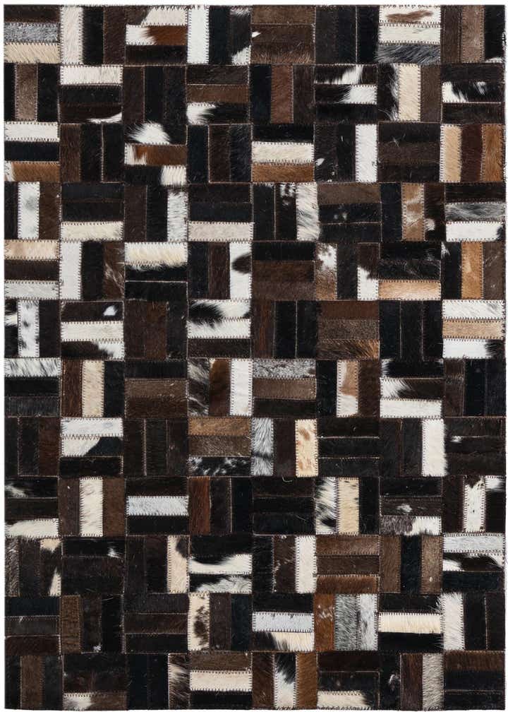 2' x 3' Cowhide Leather Rug