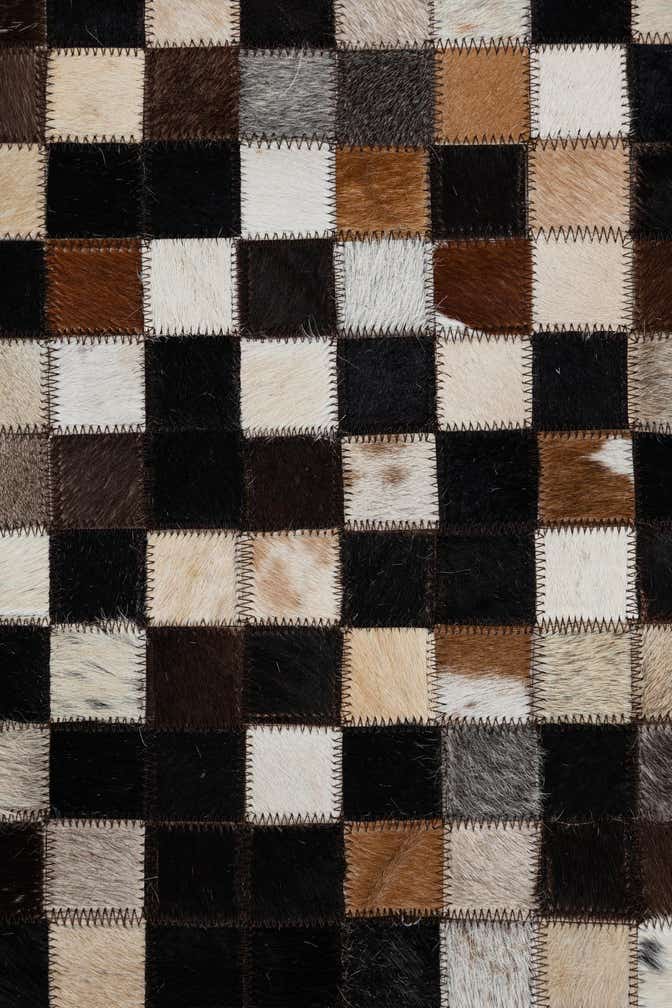 2' x 3' Cowhide Leather Rug