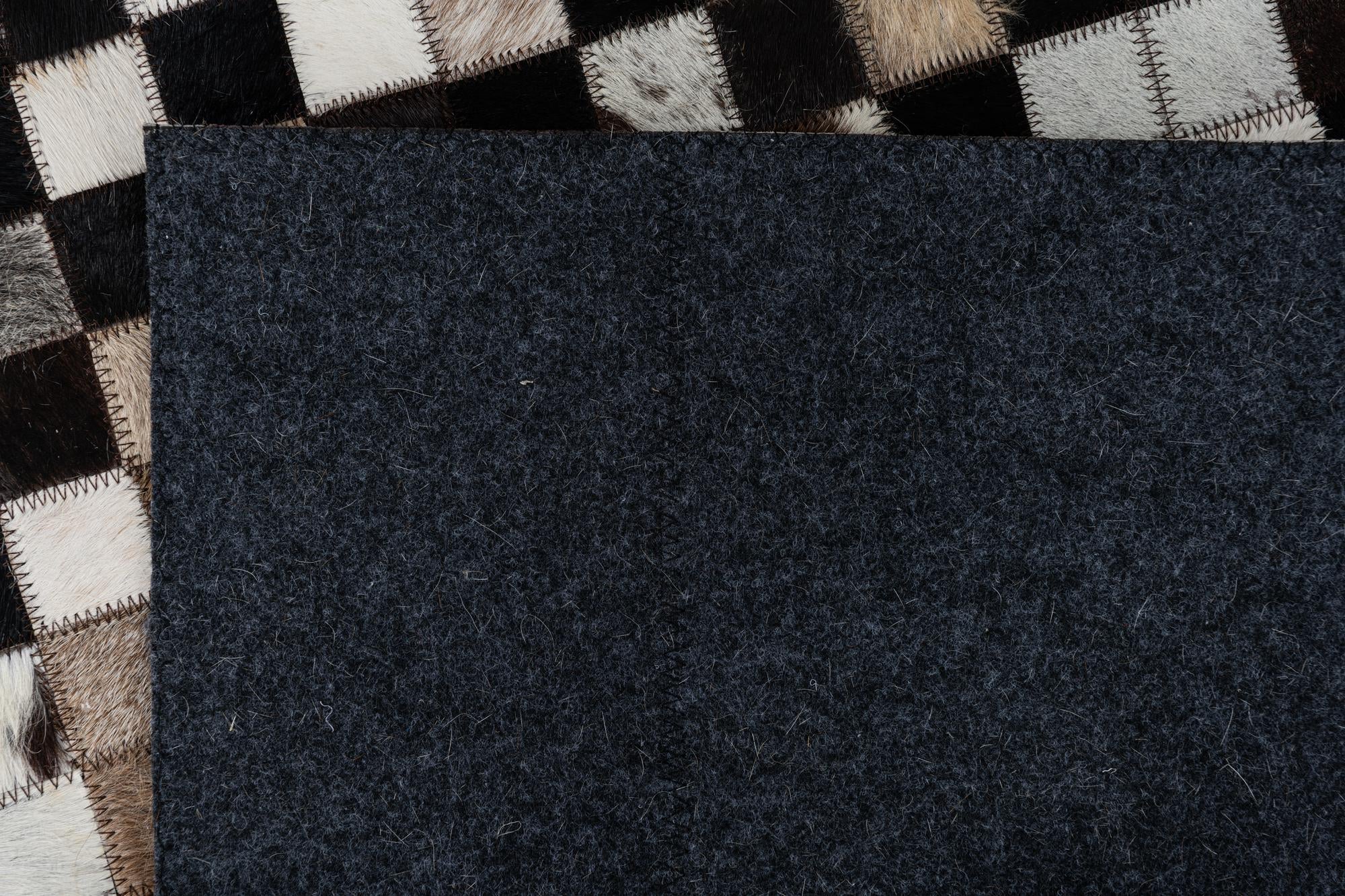 2' x 3' Cowhide Leather Rug