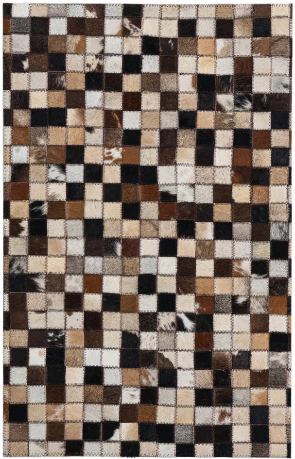 Detail image of 2' x 3' 1 Cowhide Leather Rug