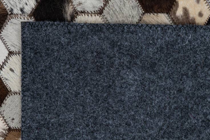 Detail image of 2' x 3' 1 Cowhide Leather Rug