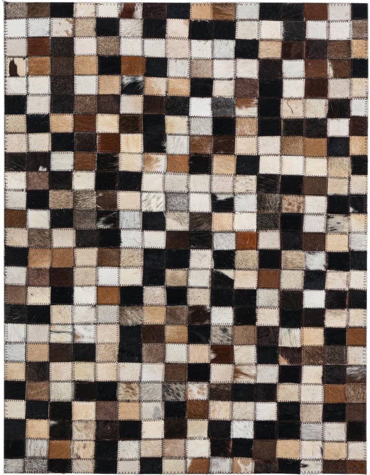 Detail image of 2' x 3' 1 Cowhide Leather Rug