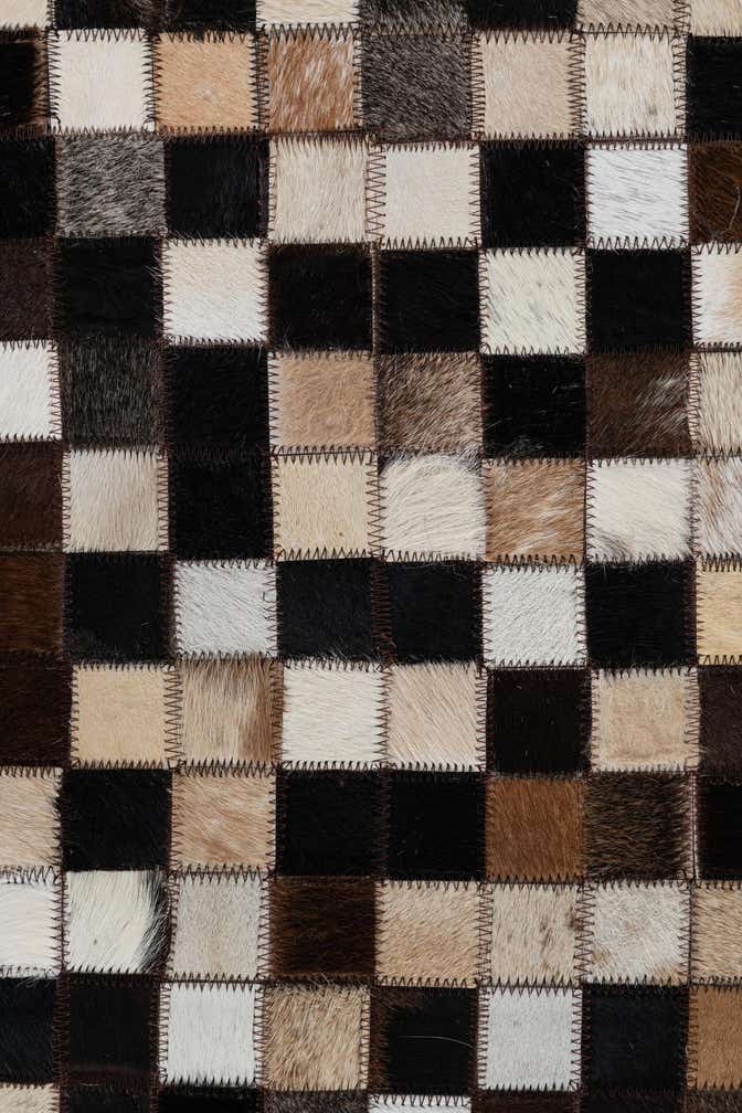 2' x 3' Cowhide Leather Rug