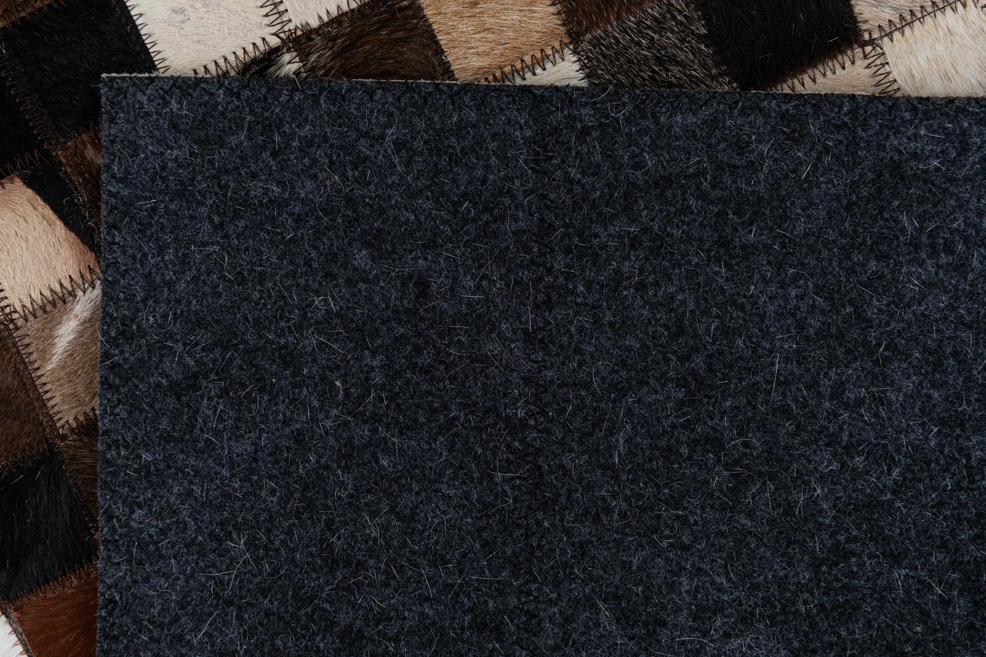 2' x 3' Cowhide Leather Rug