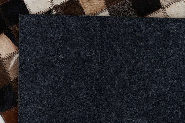 2' x 3' Cowhide Leather Rug