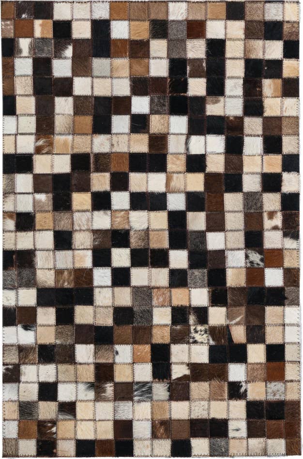 Detail image of 2' x 3' Cowhide Leather Rug