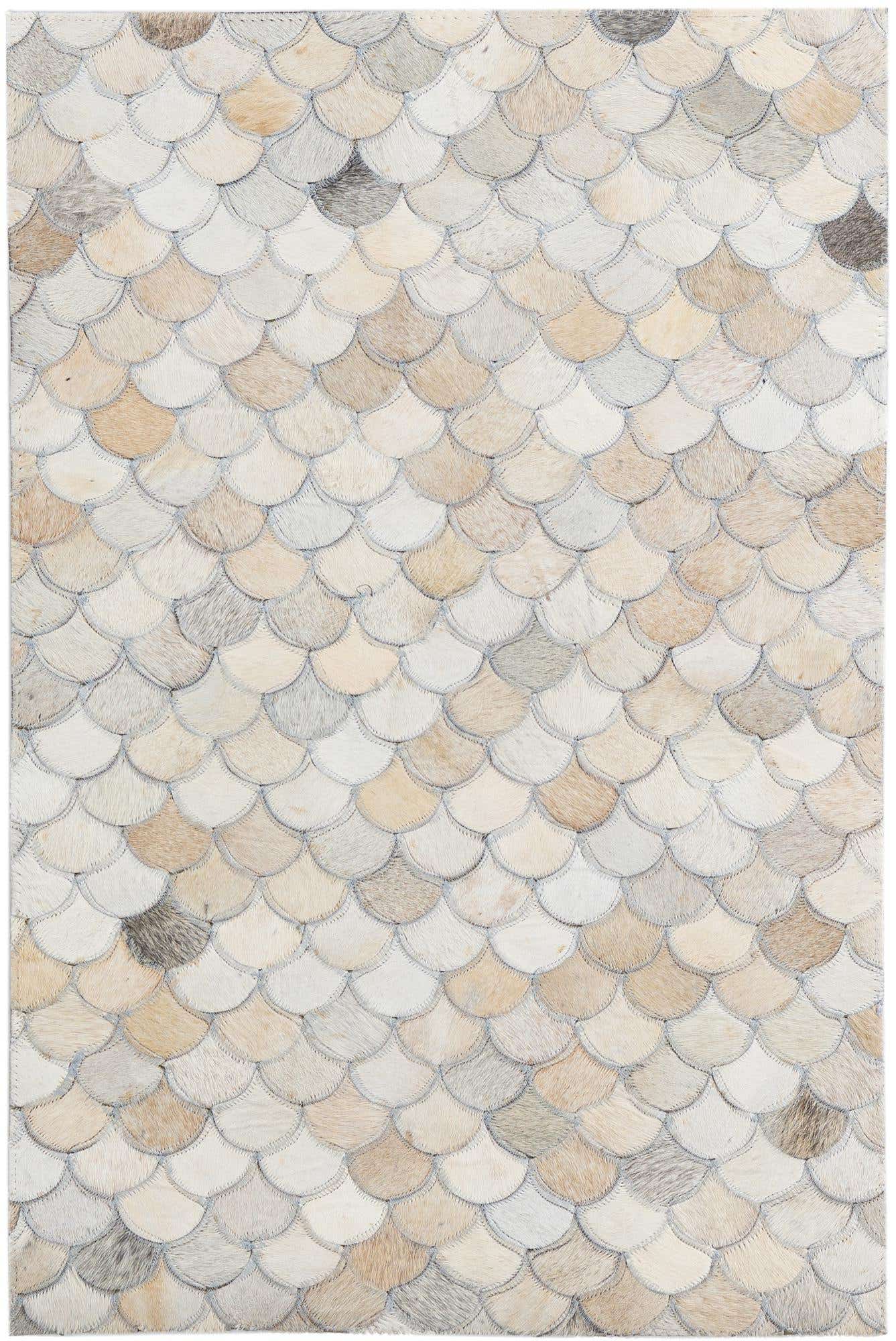 2' x 3' 1 Cowhide Leather Rug