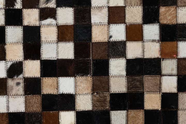 2' x 3' Cowhide Leather Rug