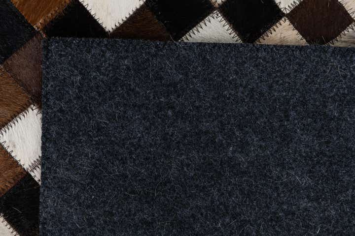 2' x 3' Cowhide Leather Rug