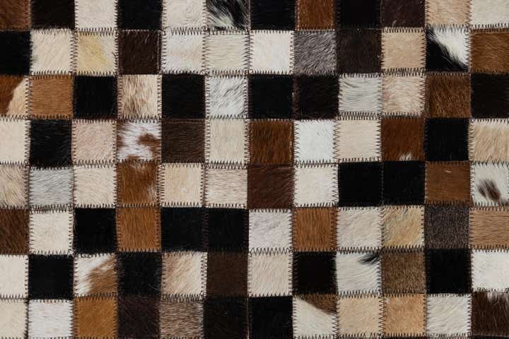 2' x 3' Cowhide Leather Rug