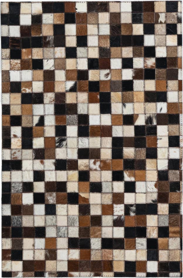 Detail image of 2' x 3' Cowhide Leather Rug