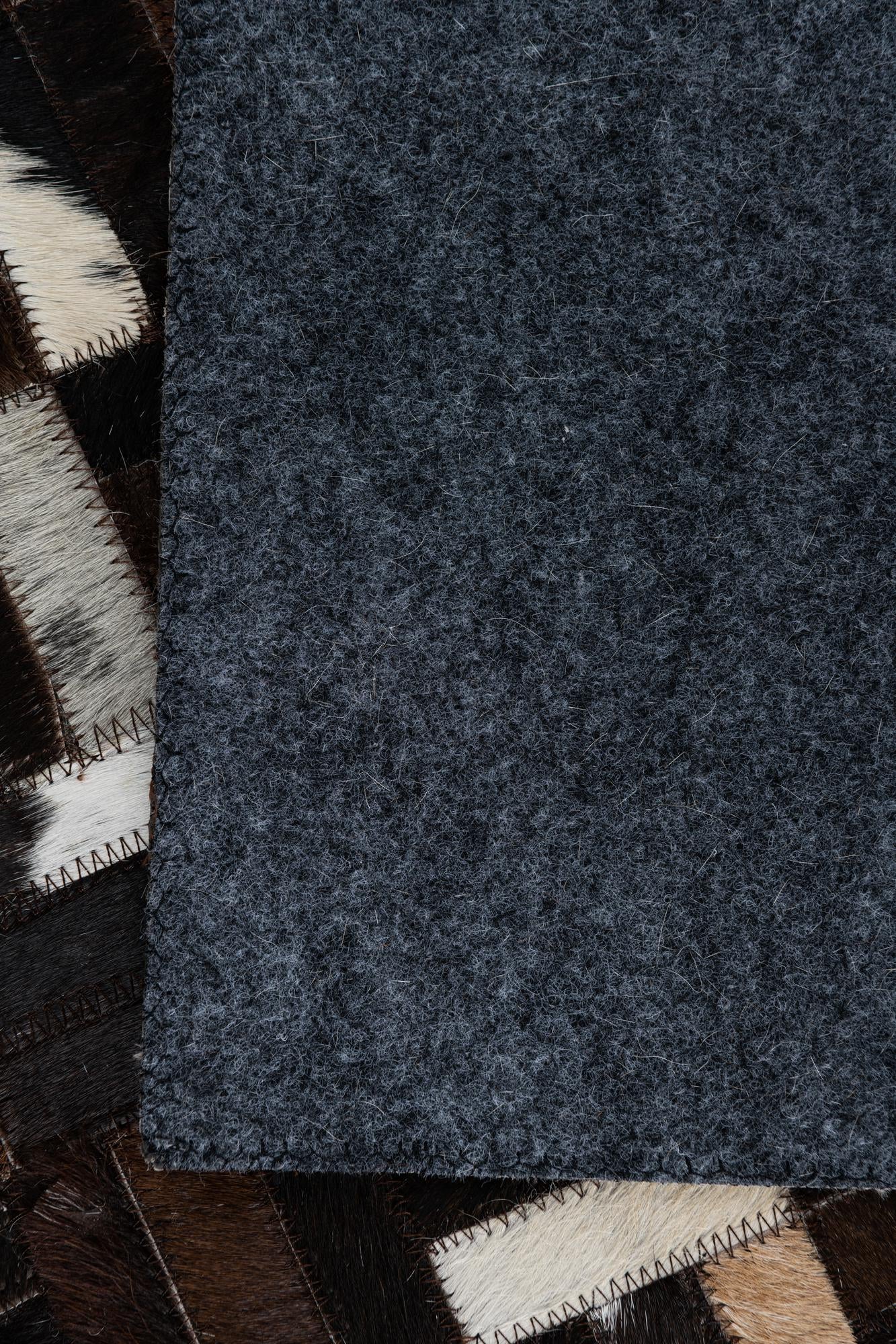 2' x 3' Cowhide Leather Rug