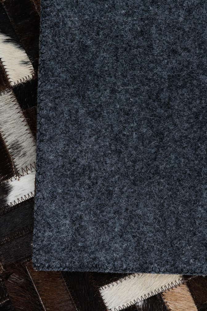 2' x 3' Cowhide Leather Rug