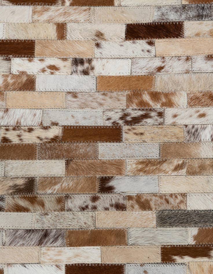 Detail image of 2' x 3' Cowhide Leather Rug