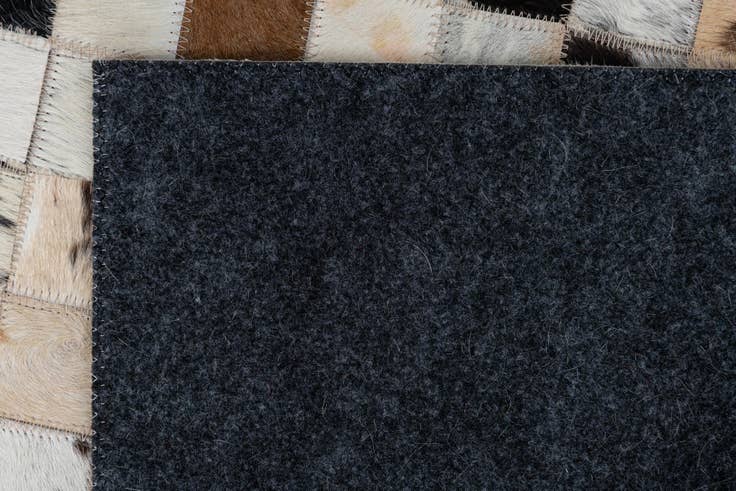 Detail image of 2' x 3' Cowhide Leather Rug