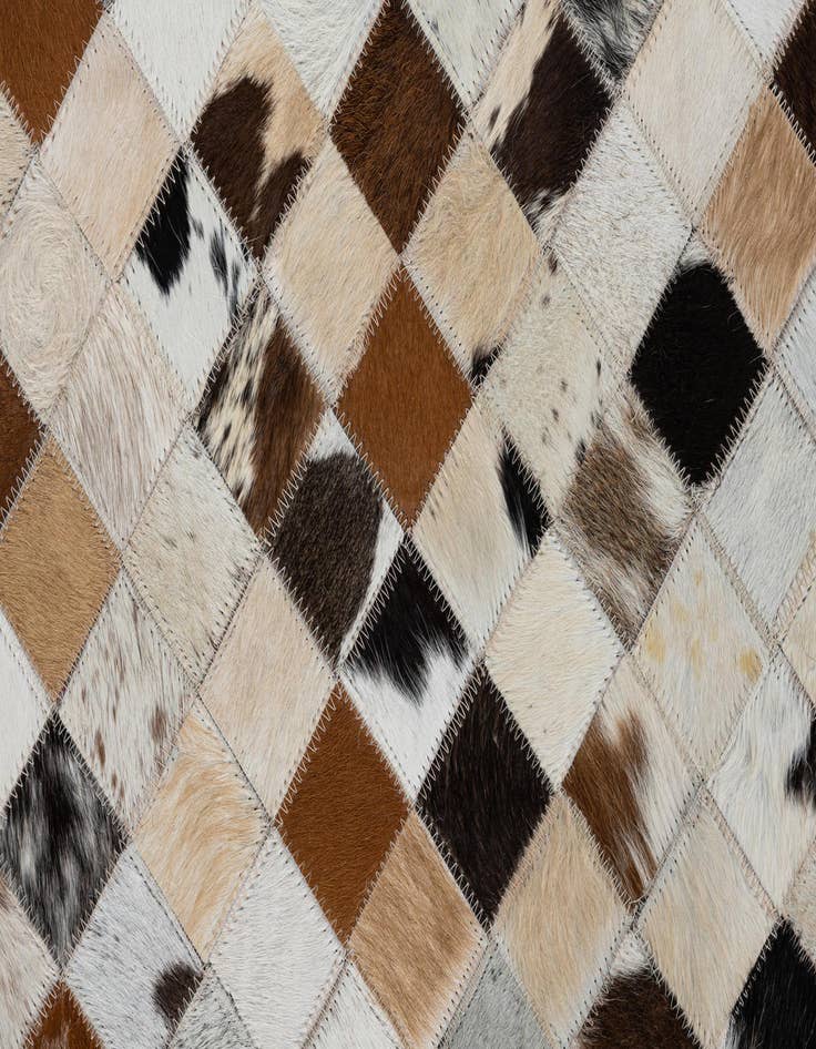 Detail image of 2' x 3' Cowhide Leather Rug