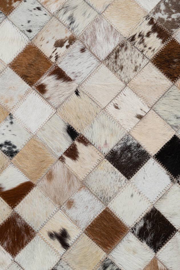 Detail image of 2' x 3' Cowhide Leather Rug