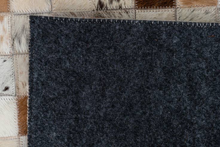Detail image of 2' x 3' Cowhide Leather Rug