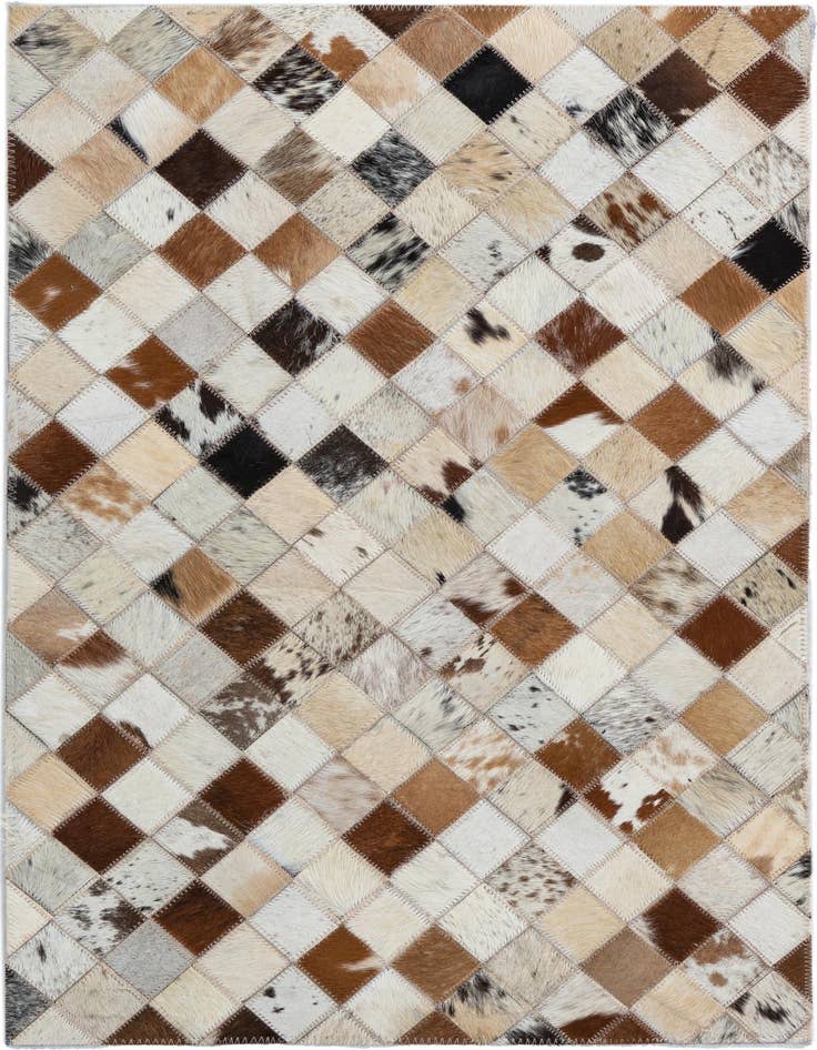 Detail image of 2' x 3' Cowhide Leather Rug