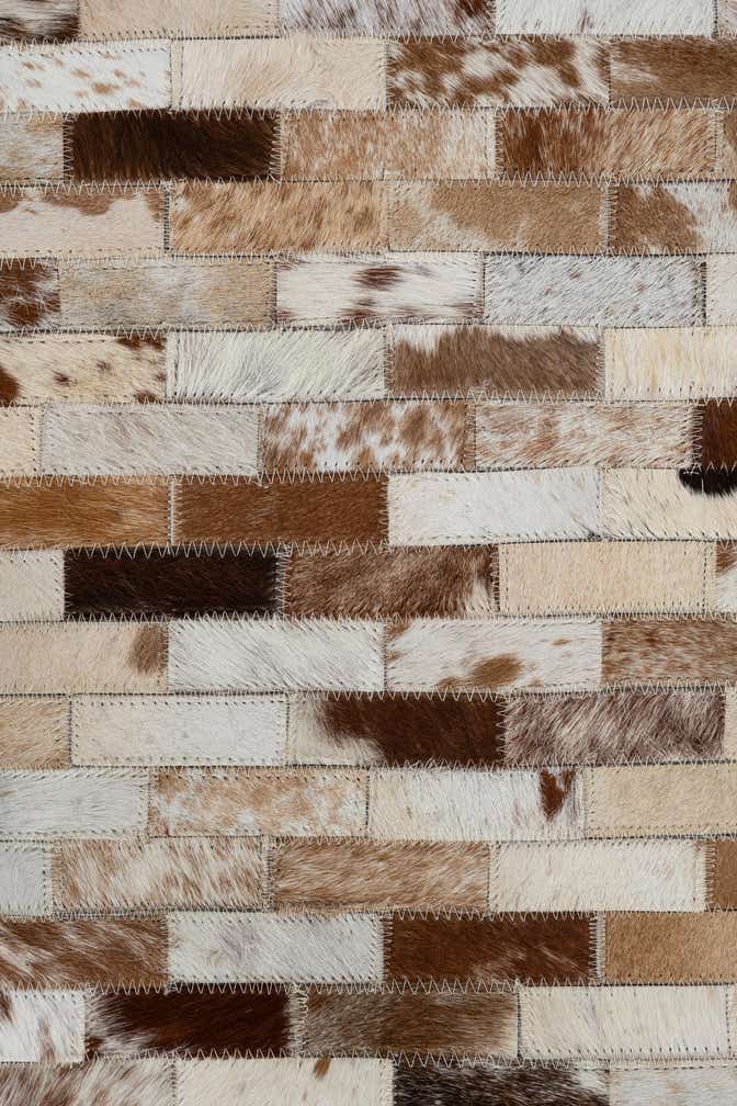 2' x 3' Cowhide Leather Rug