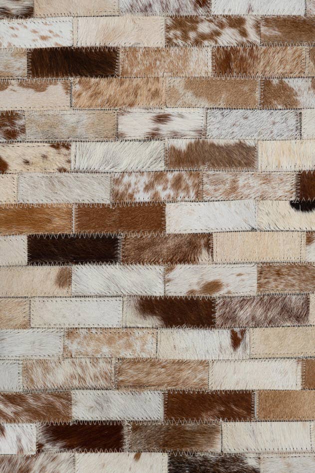 Detail image of 2' x 3' Cowhide Leather Rug