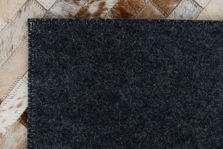 2' x 3' Cowhide Leather Rug
