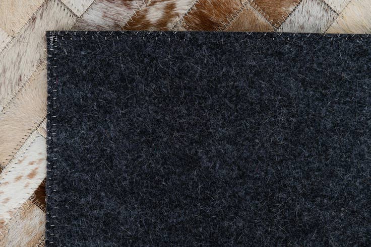 Detail image of 2' x 3' Cowhide Leather Rug